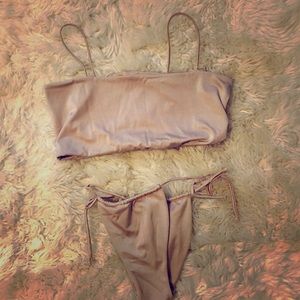 Champagne 🍾  colored bikini 👙